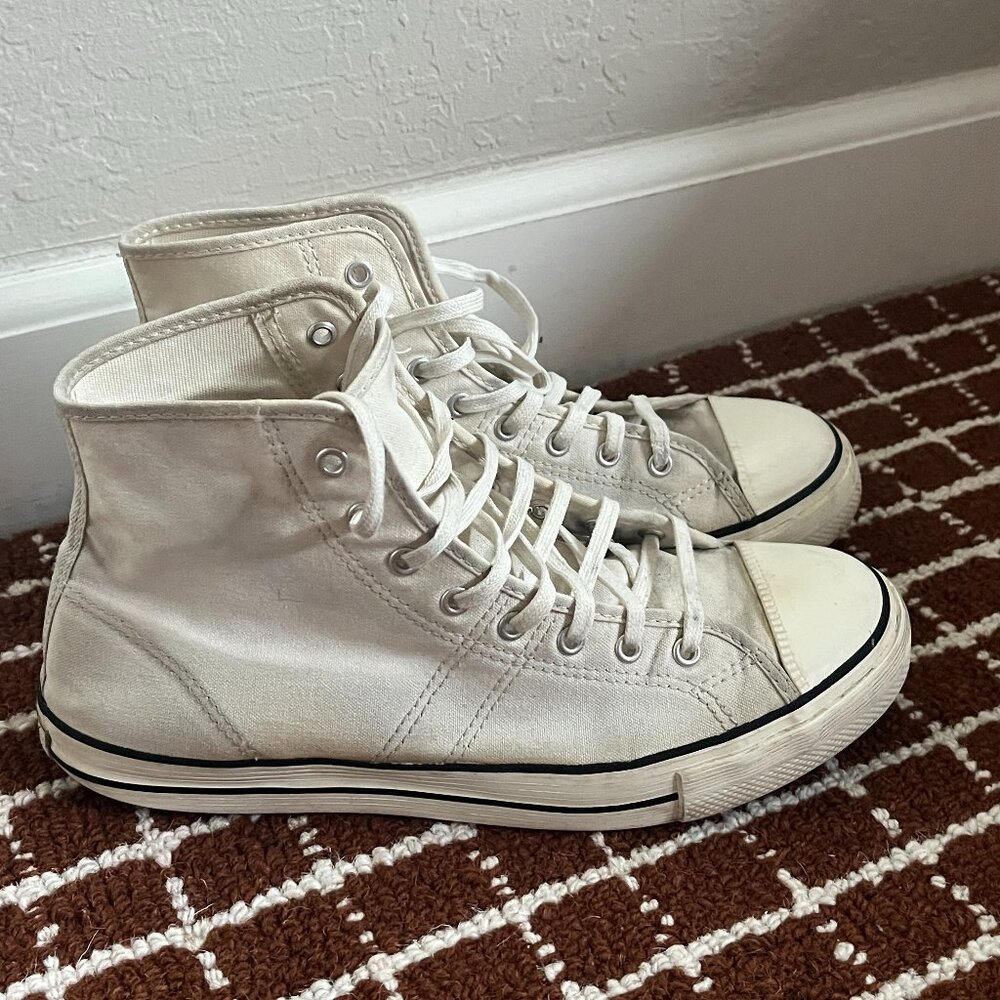 Converse Lucky Star High Top Womens 8.5 Egret Creme Color